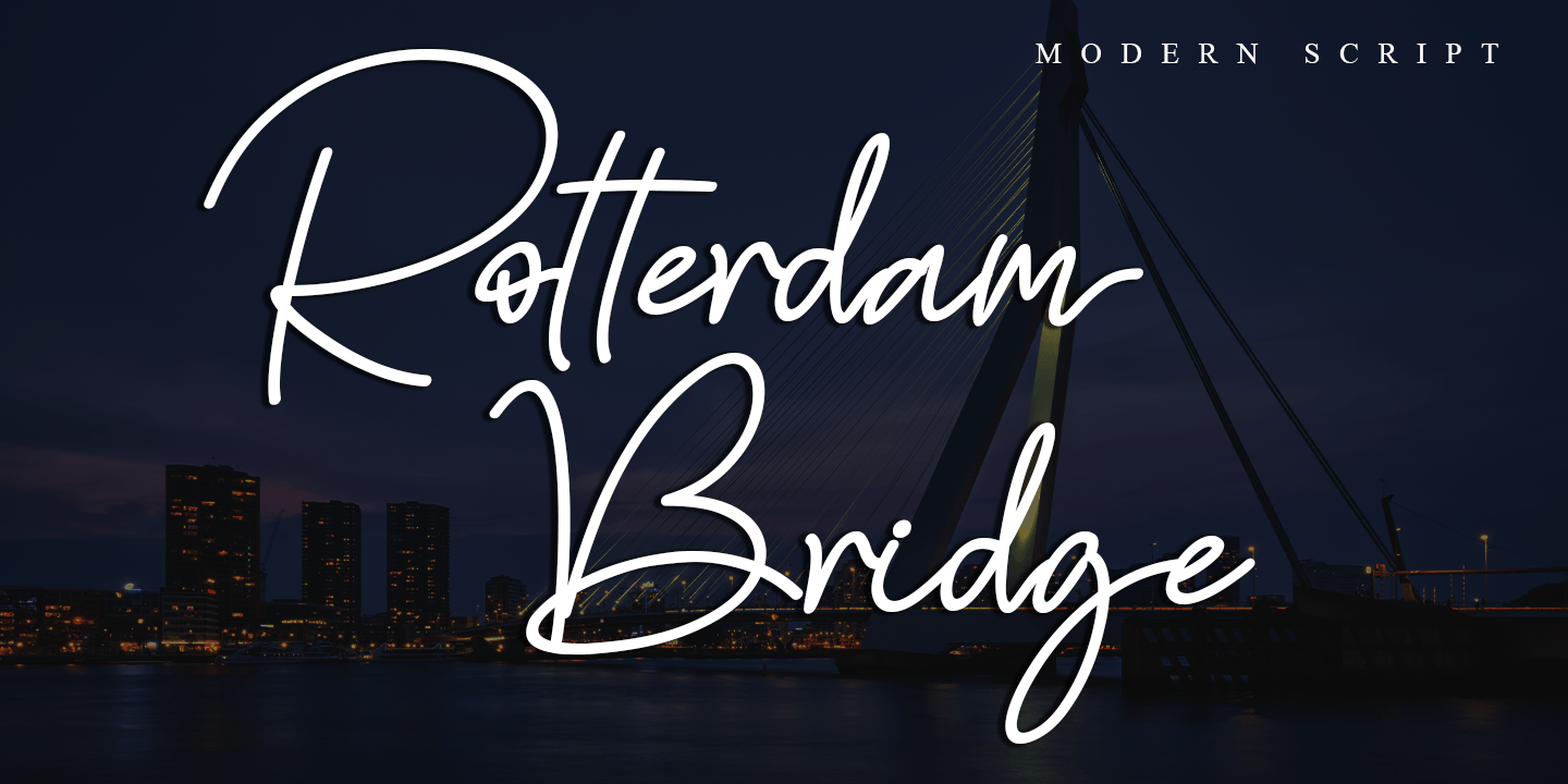 Czcionka Rotterdam Bridge